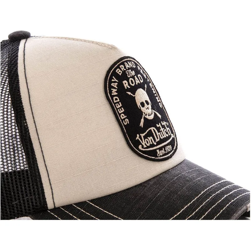 kasketter-buet-gra-justerbar-rem-af-von-dutch