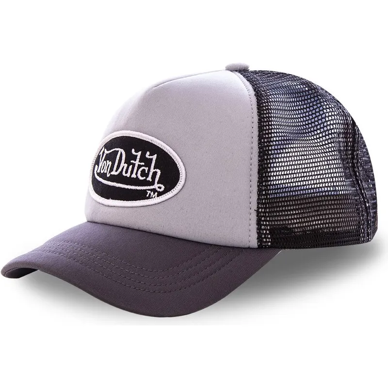 kasketter-buet-gra-justerbar-rem-af-von-dutch