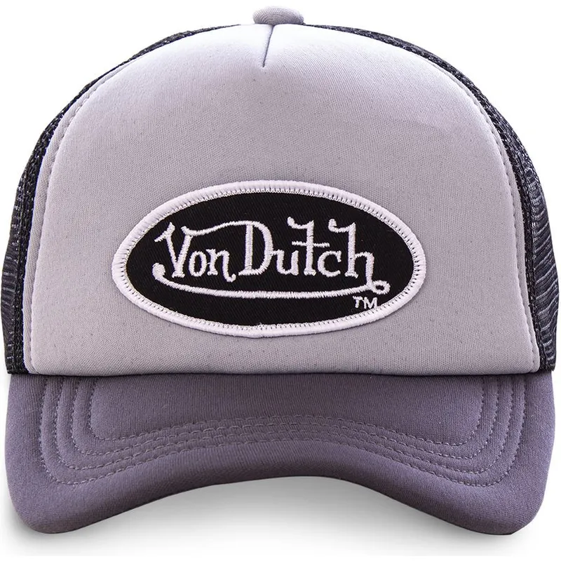 kasketter-buet-gra-justerbar-rem-af-von-dutch