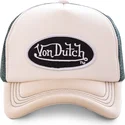 kasketter-buet-beige-justerbar-rem-af-von-dutch