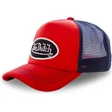 kasketter-buet-rod-justerbar-rem-af-von-dutch