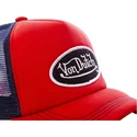 kasketter-buet-rod-justerbar-rem-af-von-dutch
