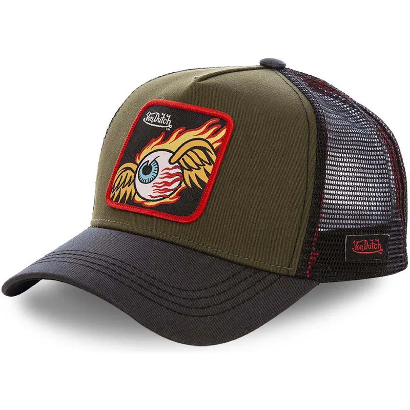 kasketter-buet-brun-justerbar-rem-af-von-dutch kasketter-buet-brun-justerbar-rem-af-von-dutch