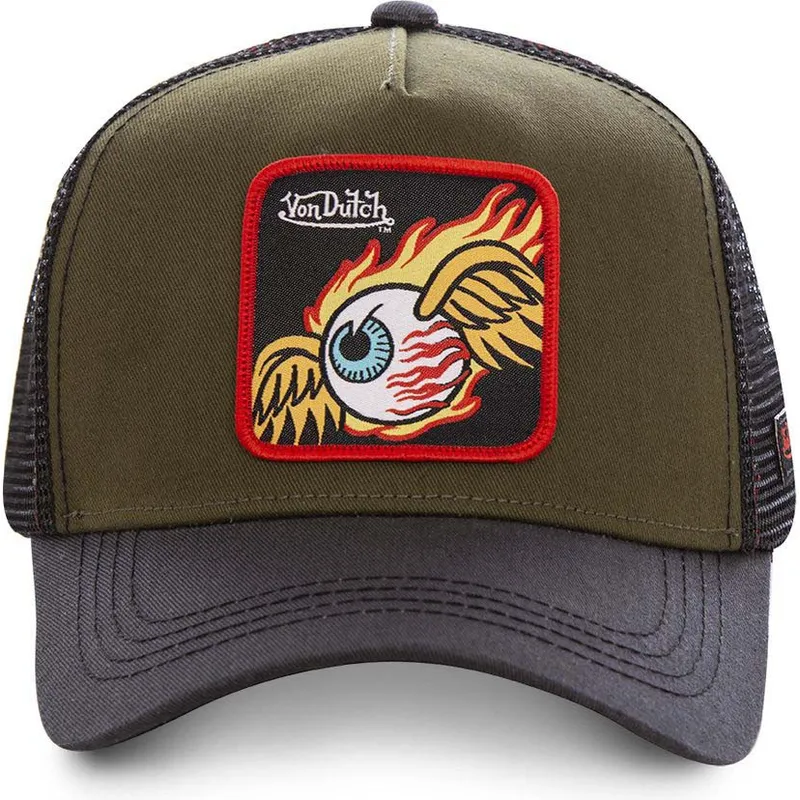 kasketter-buet-brun-justerbar-rem-af-von-dutch kasketter-buet-brun-justerbar-rem-af-von-dutch