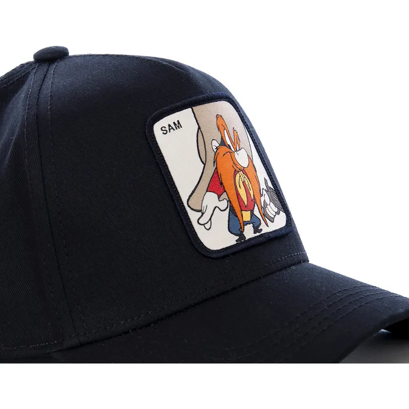 kasketter-buet-sort-snapback-sam-bigotes-looney-tunes-af-capslab