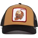 goorin-bros-two-beavers-brun-og-sort-baever-trucker-kasket