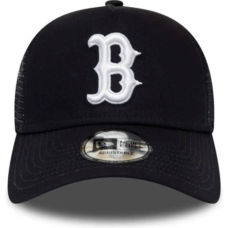 kasketter-buet-marinebla-snapback-league-essential-a-frame-fra-boston-red-sox-mlb-af-new-era