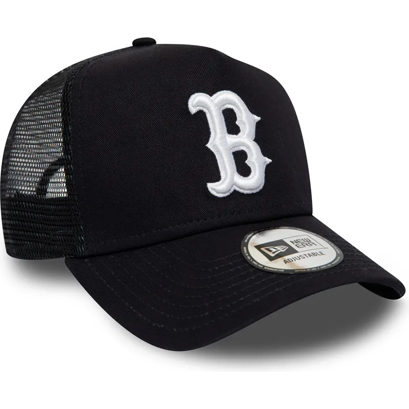 kasketter-buet-marinebla-snapback-league-essential-a-frame-fra-boston-red-sox-mlb-af-new-era