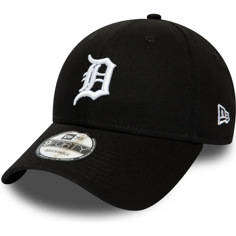 kasketter-buet-sort-justerbar-rem-9forty-league-essential-fra-detroit-tigers-mlb-af-new-era