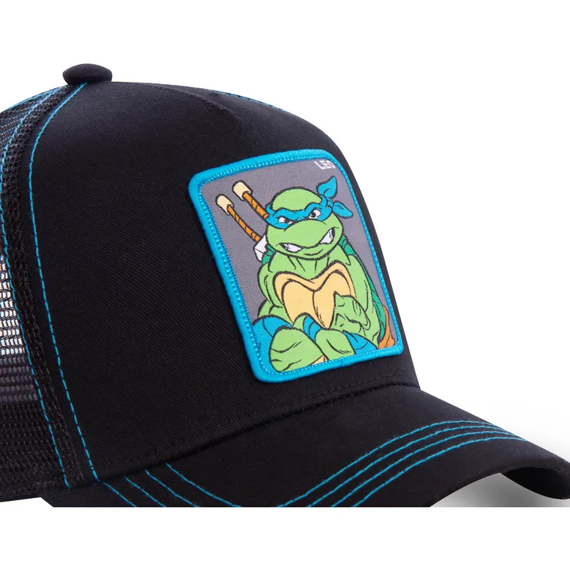 kasketter-buet-sort-snapback-leonardo-ninja-turtles-af-capslab