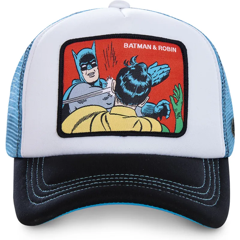 kasketter-buet-hvid-snapback-batman-og-robin-dc-comics-af-capslab
