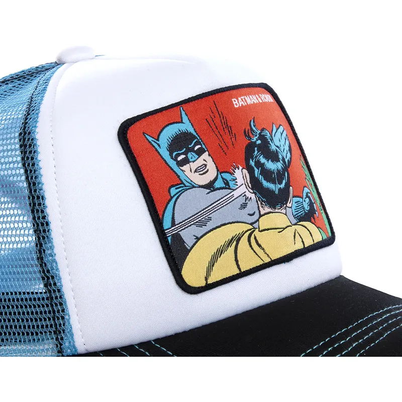 kasketter-buet-hvid-snapback-batman-og-robin-dc-comics-af-capslab