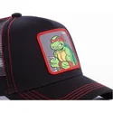 kasketter-buet-sort-snapback-raphael-ninja-turtles-af-capslab