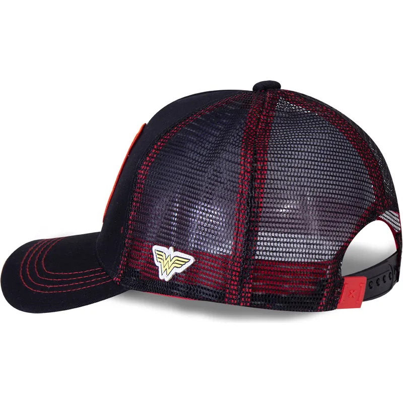 kasketter-buet-sort-snapback-wonder-woman-dc-comics-af-capslab