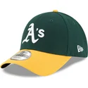 gron-og-gul-justerbar-buet-kasket-9forty-the-league-fra-oakland-athletics-mlb-fra-new-era