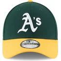 gron-og-gul-justerbar-buet-kasket-9forty-the-league-fra-oakland-athletics-mlb-fra-new-era