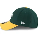 gron-og-gul-justerbar-buet-kasket-9forty-the-league-fra-oakland-athletics-mlb-fra-new-era