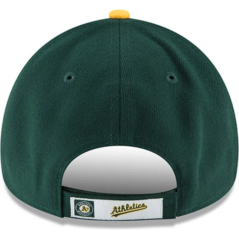 gron-og-gul-justerbar-buet-kasket-9forty-the-league-fra-oakland-athletics-mlb-fra-new-era