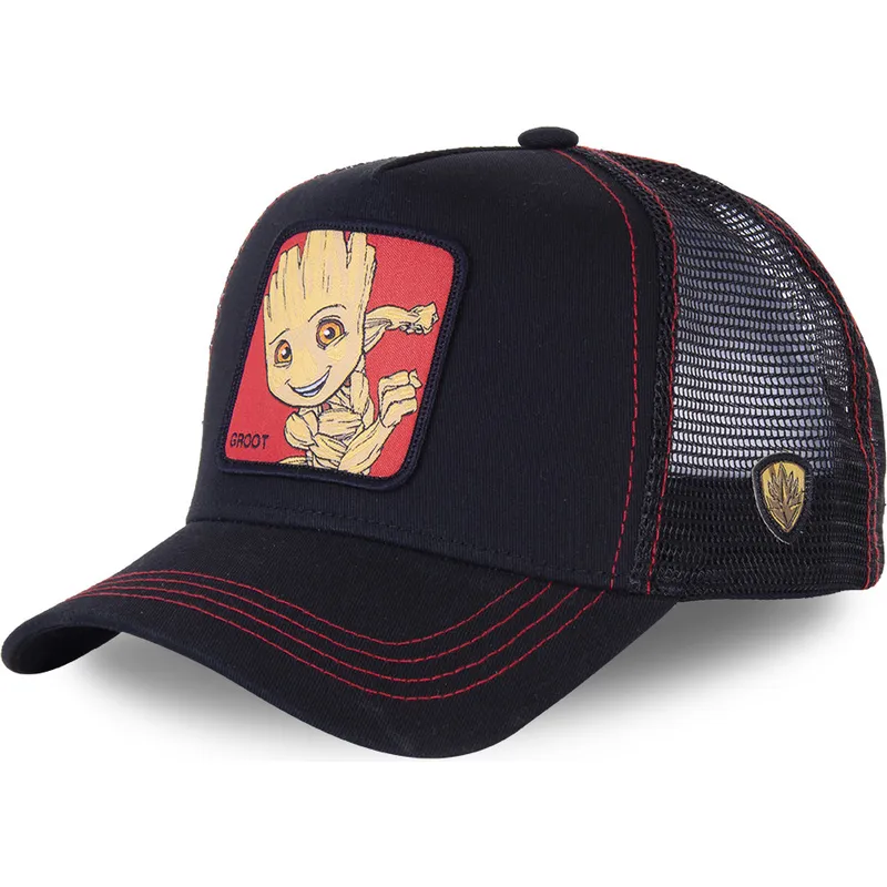 kasketter-buet-sort-snapback-groot-marvel-comics-af-capslab kasketter-buet-sort-snapback-groot-marvel-comics-af-capslab