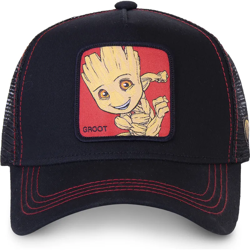 kasketter-buet-sort-snapback-groot-marvel-comics-af-capslab kasketter-buet-sort-snapback-groot-marvel-comics-af-capslab