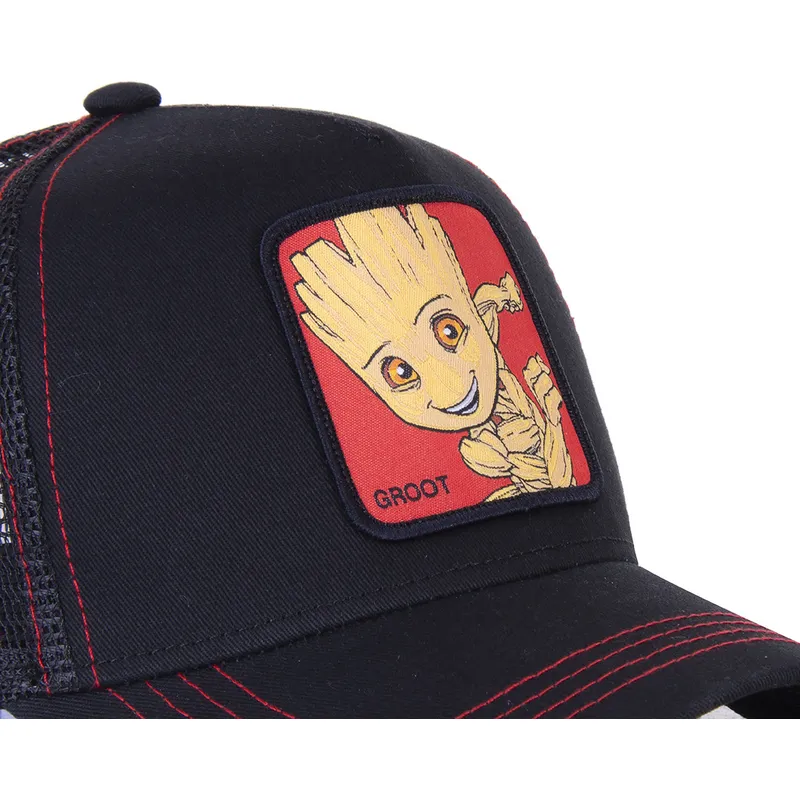 kasketter-buet-sort-snapback-groot-marvel-comics-af-capslab kasketter-buet-sort-snapback-groot-marvel-comics-af-capslab