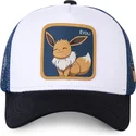 hvid-bla-og-sort-trucker-kasket-eevee-evo3-pokemon-fra-capslab