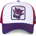 kasketter-buet-hvid-snapback-gengar-pokemon-af-capslab