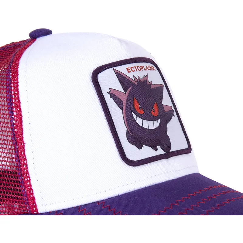 kasketter-buet-hvid-snapback-gengar-pokemon-af-capslab