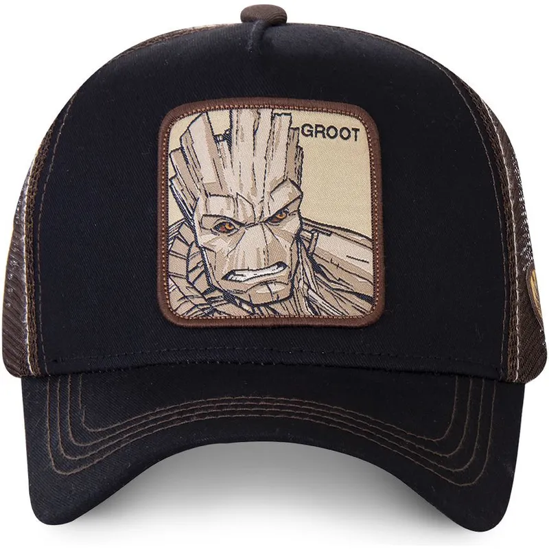 kasketter-buet-sort-snapback-groot-marvel-comics-af-capslab