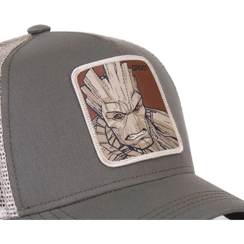 kasketter-buet-gron-snapback-groot-marvel-comics-af-capslab