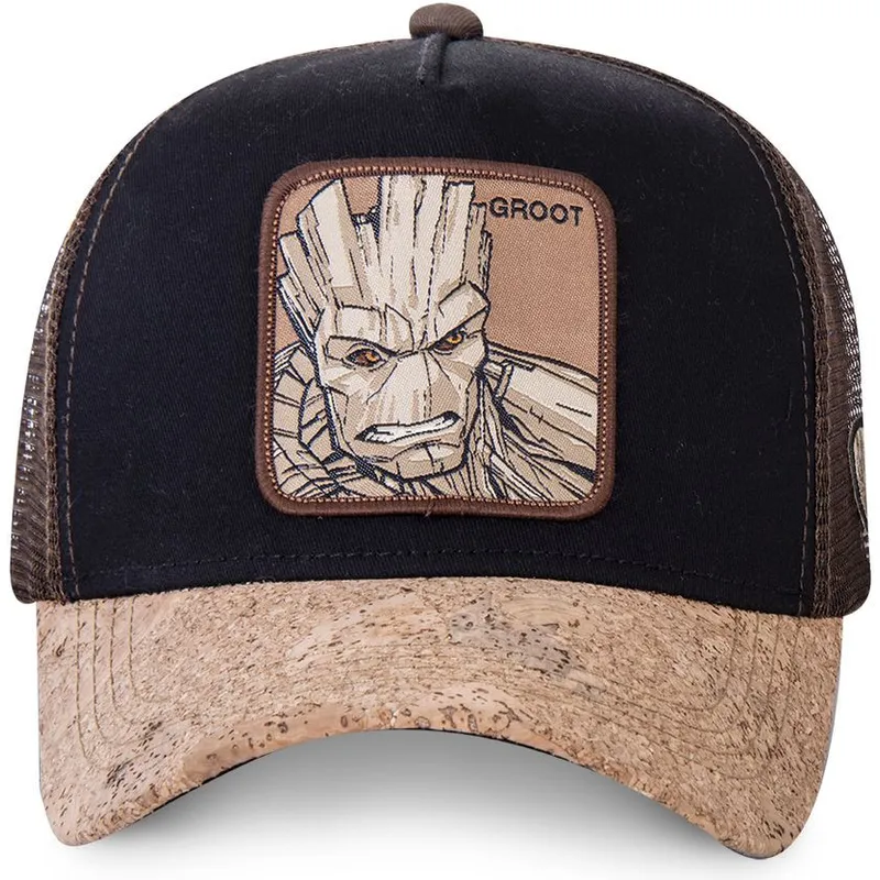 kasketter-buet-sort-snapback-groot-marvel-comics-af-capslab kasketter-buet-sort-snapback-groot-marvel-comics-af-capslab