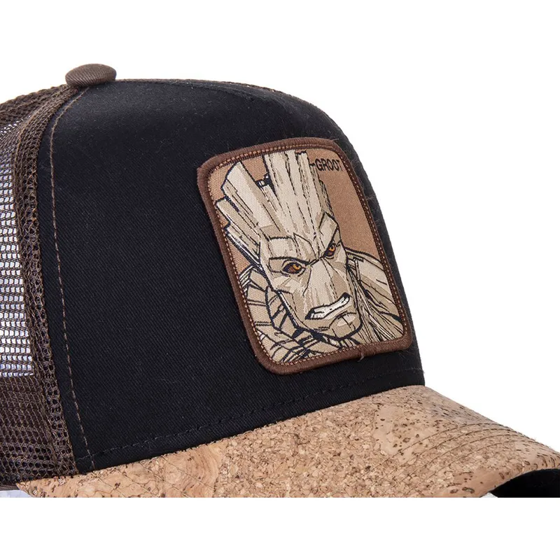 kasketter-buet-sort-snapback-groot-marvel-comics-af-capslab