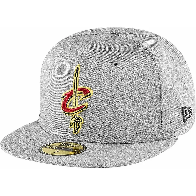 kasketter-flad-gra-tilpasset-59fifty-heather-fra-cleveland-cavaliers-nba-af-new-era kasketter-flad-gra-tilpasset-59fifty-heather-fra-cleveland-cavaliers-nba-af-new-era