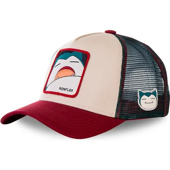 kasketter-buet-beige-snapback-snorlax-pokemon-af-capslab