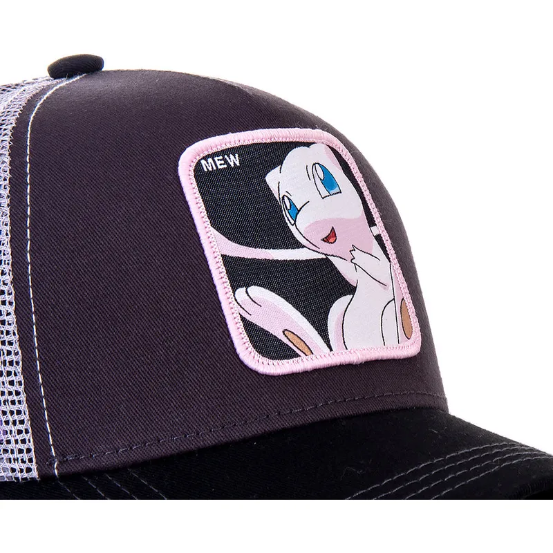 kasketter-buet-sort-snapback-mew-pokemon-af-capslab