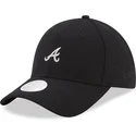 kasketter-buet-sort-justerbar-rem-9forty-melton-fra-atlanta-braves-mlb-af-new-era