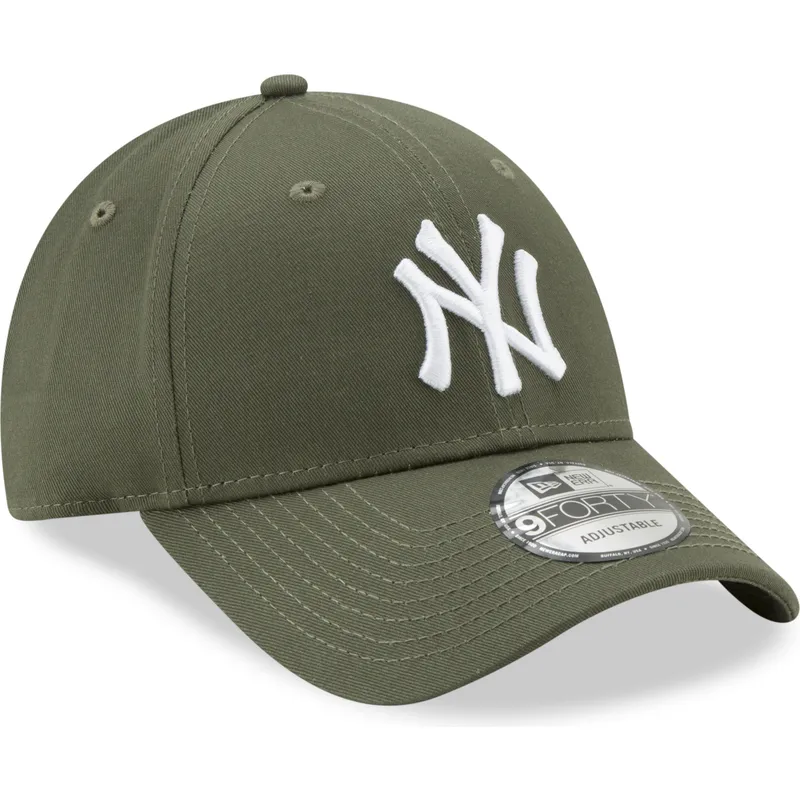 gron-justerbar-curved-kasket-9forty-league-essential-fra-new-york-yankees-mlb-fra-new-era