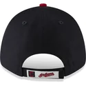 justerbar-9forty-the-league-cleveland-indians-mlb-marinebla-og-rod-buet-kasket-fra-new-era