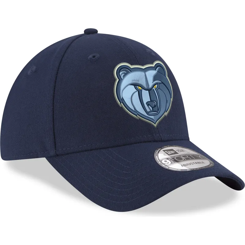 bla-justerbar-kurvet-kasket-9forty-the-league-fra-memphis-grizzlies-nba-fra-new-era