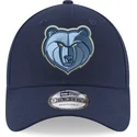 bla-justerbar-kurvet-kasket-9forty-the-league-fra-memphis-grizzlies-nba-fra-new-era