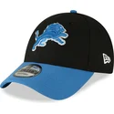 kasketter-buet-sort-justerbar-rem-9forty-the-league-fra-detroit-lions-nfl-af-new-era