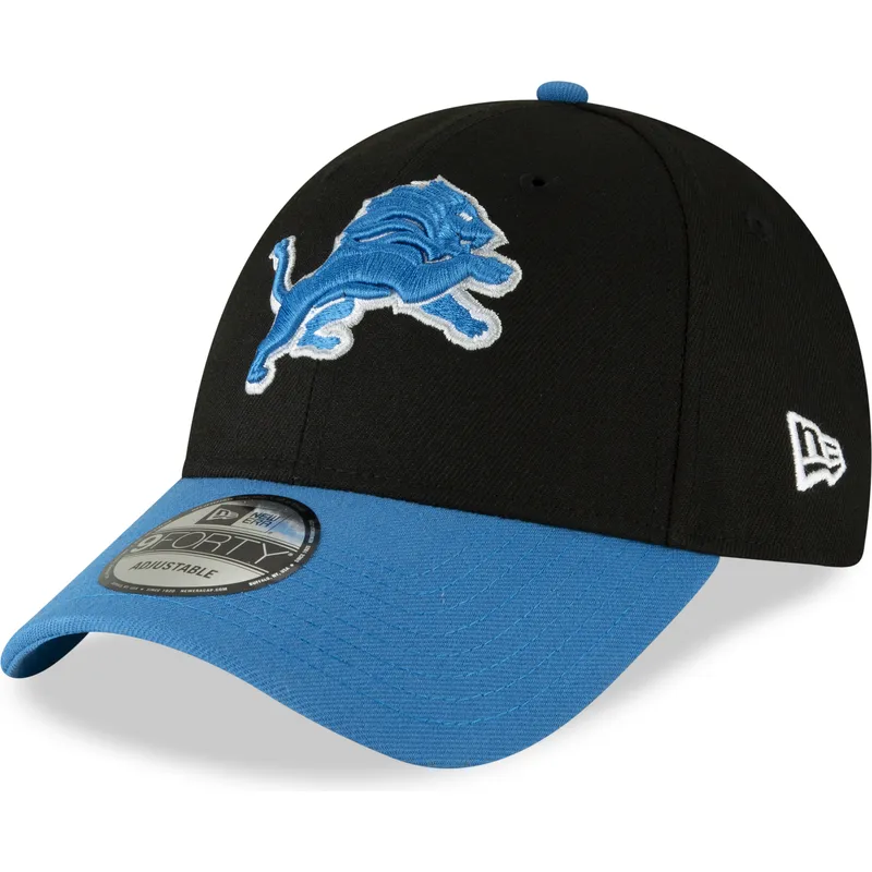 kasketter-buet-sort-justerbar-rem-9forty-the-league-fra-detroit-lions-nfl-af-new-era