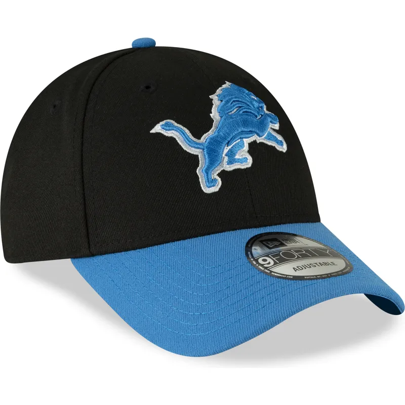 kasketter-buet-sort-justerbar-rem-9forty-the-league-fra-detroit-lions-nfl-af-new-era