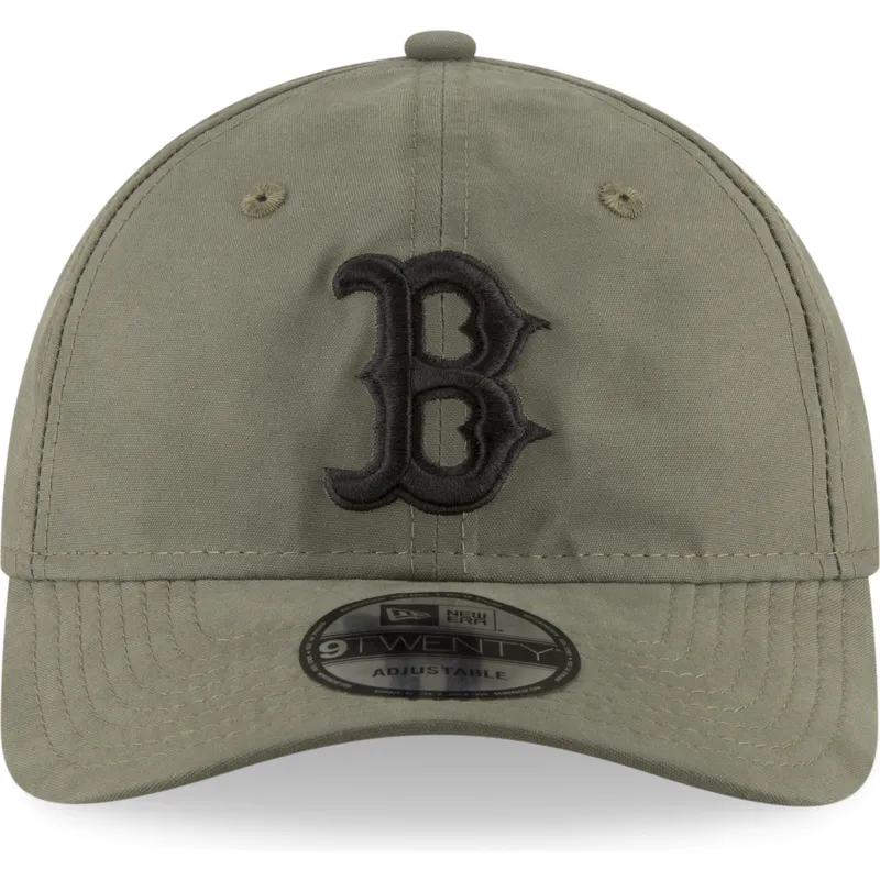 kasketter-buet-gron-justerbar-rem-9twenty-nylon-packable-fra-boston-red-sox-mlb-af-new-era