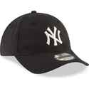 new-york-yankees-mlb-new-era-9twenty-justerbar-sort-bojet-skaerm-nylon-sammenfoldelig-kasket