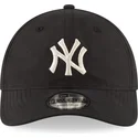 new-york-yankees-mlb-new-era-9twenty-justerbar-sort-bojet-skaerm-nylon-sammenfoldelig-kasket