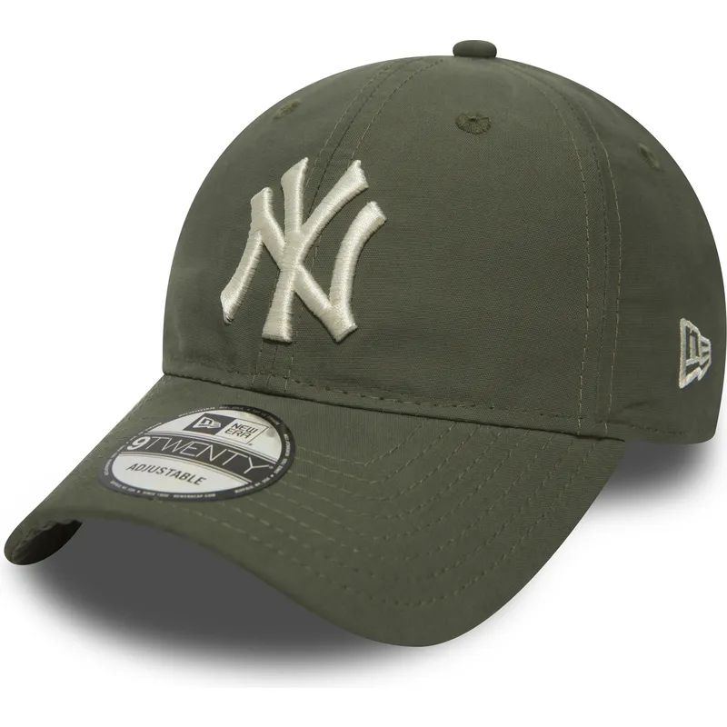 kasketter-buet-gron-justerbar-rem-9twenty-nylon-packable-fra-new-york-yankees-mlb-af-new-era