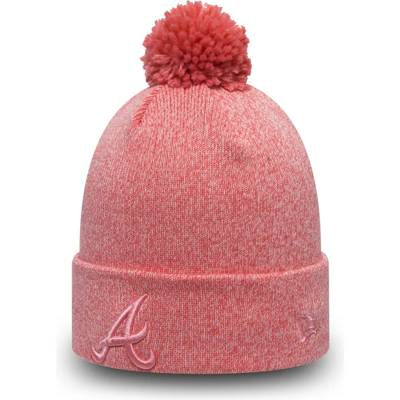 huer-pompon-rosa-cuff-knit-essential-bobble-fra-atlanta-braves-mlb-af-new-era huer-pompon-rosa-cuff-knit-essential-bobble-fra-atlanta-braves-mlb-af-new-era