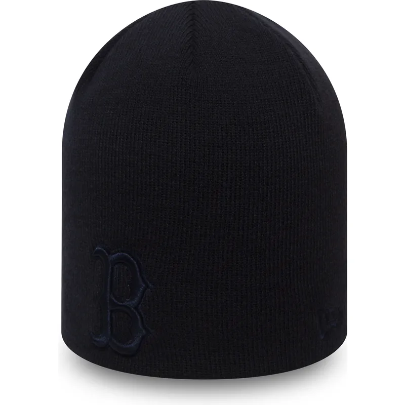 huer-marinebla-skull-knit-seasonal-fra-boston-red-sox-mlb-af-new-era