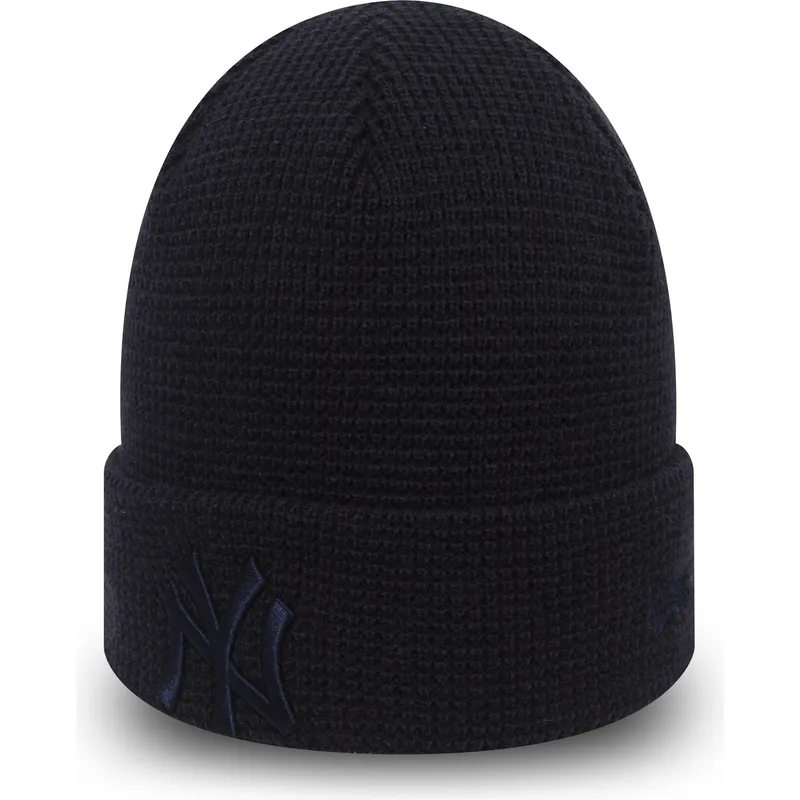 new-era-new-york-yankees-mlb-essential-waffle-cuff-knit-morkebla-hue